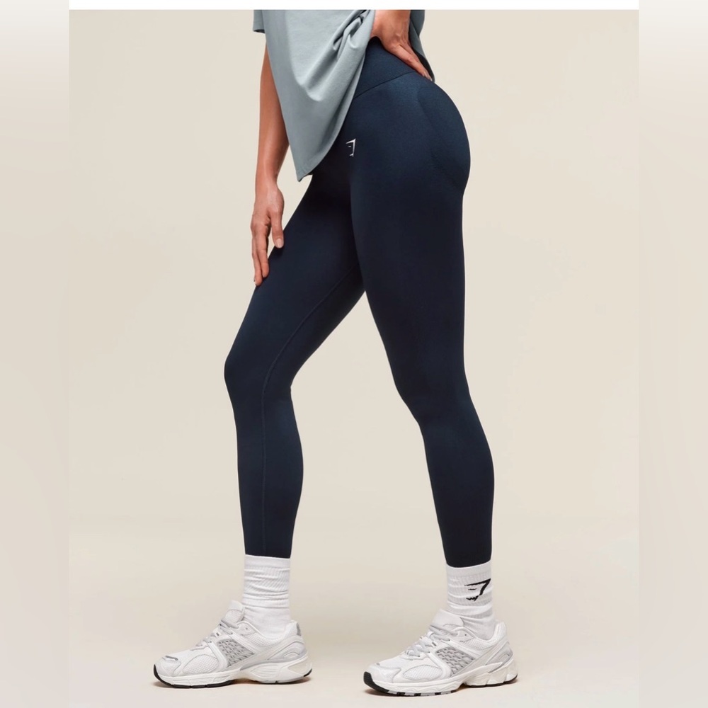 Gymshark Navy High-Waisted Leggings